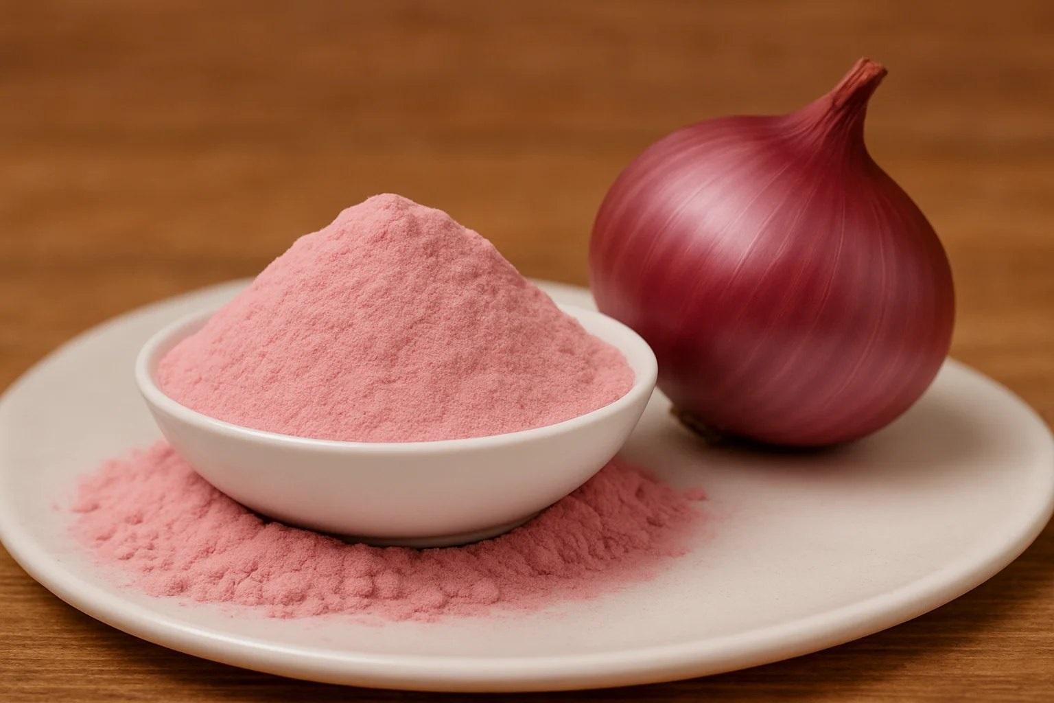 Pink Onion Powder Manufacturer Exporter India